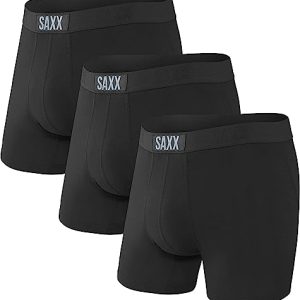 SAXX Men's Super Soft Boxer Brief with Pouch Vibe 3Pk Cool Comfortable Mens Underwear