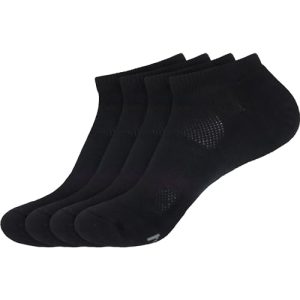 BambooMN Unisex Rayon from Bamboo Low Cut Ankle Socks - Sports, Work & Everyday Wear - 4 Pairs