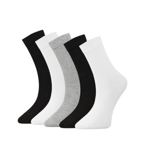 FOURSOLOS Women's Bamboo Viscose Ankle Socks, Soft & Breathable, Everyday Wear, 5-Pack