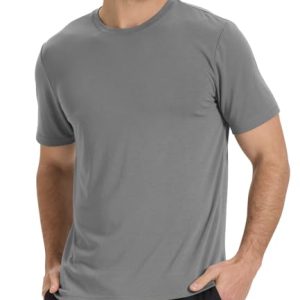 FSC Certified Men's Bamboo Cool Short Sleeve T-Shirts for Men | Heavy Weight Men's Bamboo Cool Crewneck T-Shirts | Men'