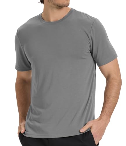 311fqojkxzl.jpg FSC Certified Men's Bamboo Cool Short Sleeve T-Shirts for Men | Heavy Weight Men's Bamboo Cool Crewneck T-Shirts | Men'