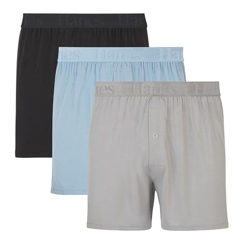 312iw12qiyl.jpg Hanes Men's Originals SuperSoft Boxers (3 Pack) - Comfortable Recoveryewear for Men | Hanes Men's Originals SuperSoft B
