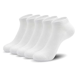 SERISIMPLE Ultra-Thin Comfort Bamboo Ankle Socks for Women - Breathable Lightweight Low-Cut Socks - 5 Pairs