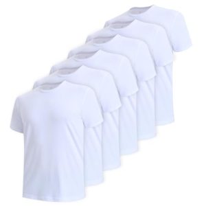 Men's Bamboo Cool Moisture-Wicking Undershirts 3 or 6 Pack | Breathable Stretch Soft Bamboo Men's T-Shirts | Men's Bamb