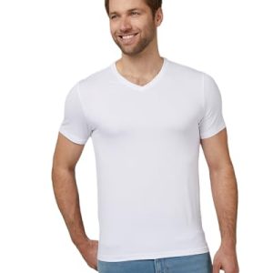 32 Degrees Men's Cool Classic Vneck T-Shirt | Anti-Odor | Moisture Wicking
