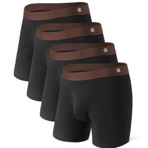 Davidarchy Men's Moisture Wicking Breathable Bamboo Underwear with Support Pouch Fly | Davidarchy Men's Bamboo Rayon Se