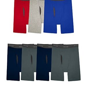 Fruit of the Loom Men's Coolzone Boxer Briefs, Moisture Wicking & Breathable | Assorted Color Multipacks | Men | Workout