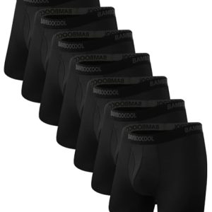Men's Bamboo Cool Breathable Boxer Briefs with Moisture-Wicking Fly 7-Pack | Men's Bamboo Cool Lightweight Moisture-Wic