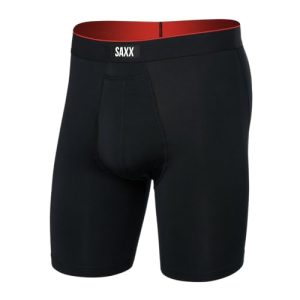 SAXX Men's Underwear with Pouch Multi Sport Mesh Long Boxer Brief Fly for Men during workouts
