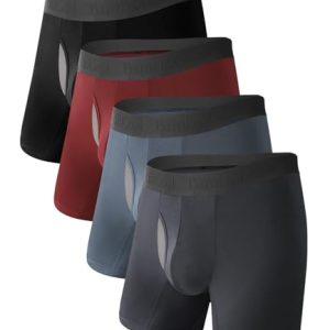 Men's Bamboo Cool Ultra Breathable Underwear Mesh Boxer Briefs No Ride Up Multipack | Bamboo Cool Men's Ultra Breathabl
