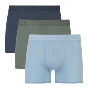 Hanes Men's Supersoft Boxer Briefs & Trunks Underwear (3 Pack) | Men's Originals Supersoft Boxer Briefs & Trunks Underw