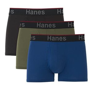 Hanes Total Support Pouch Men's Boxer Brief Underwear | Anti-Chafing | Moisture-Wicking Odor Control | 3-Pack (Reg or Lo