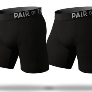 Pair of Thieves Men's SuperCool Long Boxer Brief Underwear with Vents & Moisture-Wicking Tech for Men in Summer Heat Pai