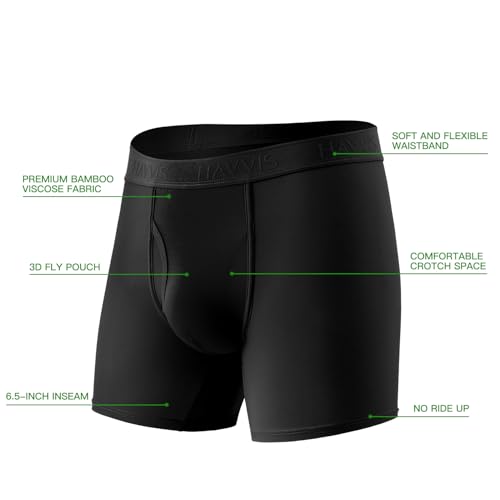 31irswcozhl 1.jpg High-performance Men's Underwear Boxer Briefs Soft Comfortable Bamboo Viscose Multipack | Havvis Men's Comfortable Perf