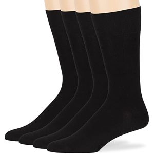 7BIGSTARS KINGDOM Men's Viscose Bamboo Patterned Solid-Fit Fashion Dress Socks - XL/L/M - Black, Khaki, Beige, Brown, Gr