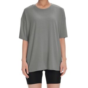 Bamboo Cool Women's Oversized T-Shirts Loose Fit Tops for Trendy Ladies in Summer | Bamboo Cool Short Sleeve Tees for W