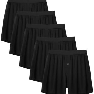 Expertoftio Bamboo Viscose Boxers for Men Loose Fit 7 Pack Men's Underwear Breathable Boxer Shorts