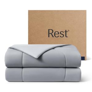 REST® Evercool® Cooling Comforter, King/Cali King for Hot Sleepers, All Season Bedding to Keep Cool for Night Sweats, Br