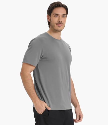 31nx8w6jr4l.jpg FSC Certified Men's Bamboo Cool Short Sleeve T-Shirts for Men | Heavy Weight Men's Bamboo Cool Crewneck T-Shirts | Men'