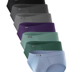 Men's Bamboo Cool Tagless Briefs Multipacks | Comfort Soft Breathable Men's Underwear with Contour Pouch | Bamboo Cool