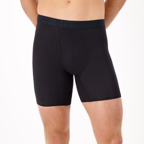 31pm9wehp7l 1.jpg Hanes Men's Supersoft Underwear, Viscose from Bamboo, Trunks and Boxer Briefs for Comfortable Daily Wear | Hanes Men's