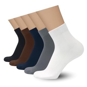 Serisimple Men's Rayon Bamboo Ankle Breathable Thin Quarter Socks for Casual Comfort and Athletic Performance | Serisim