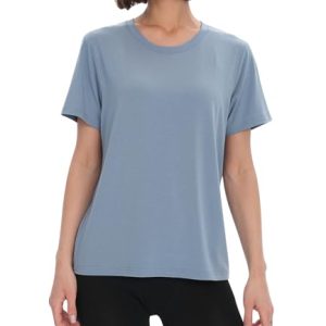 BAMBOO COOL Women's Classic Short Sleeve Fit T Shirts for Casual Wear Top