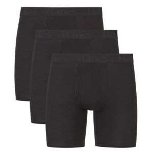 Hanes Men's Supersoft Underwear, Viscose from Bamboo, Trunks - Comfortable and Breathable for Men | Hanes Men's Superso