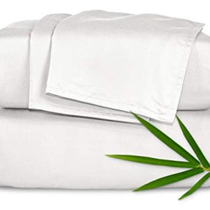 King Sheets by Pure Bamboo, Genuine 100% Organic Viscose Derived from Bamboo Bed Sheet Set, Luxuriously Soft & Cooling (