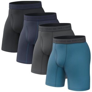 Pair of Thieves Men's Soft Cotton Long Boxer Briefs Every Day Kit