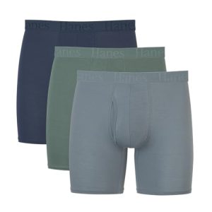 Hanes Men's Supersoft Underwear, Viscose from Bamboo, Trunks - Everyday Comfort for Men | Hanes Men's Supersoft Underwe