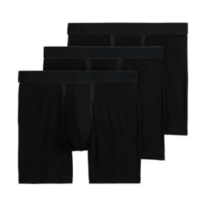 Jockey Men's Chafe Proof Pouch Cotton Stretch Boxer Brief - 3 Pack - Anti-Chafe Underwear for Men