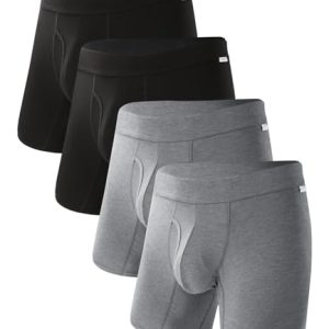 Men's Bamboo Cool Ultra Breathable Underwear - No Riding Up Boxer Briefs for Comfortable Wear | Men's Bamboo Cool Ultra