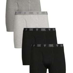 Frye Soft and Breathable Stretch Viscose Boxer Briefs for Men 4-Pack Fly or No Fly Frye Men's Soft and Breathable Stre