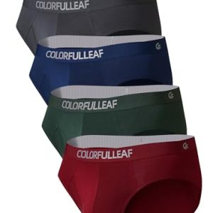 Colorfulleaf Soft Bamboo Mens Underwear Briefs for Men with Fly | Colorfulleaf Tagless Pouch Briefs for Men with Fly 3