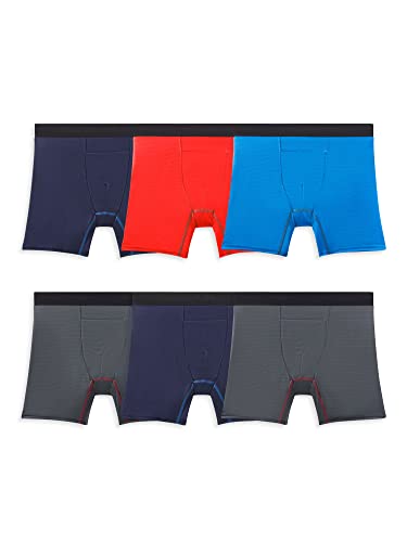 31g1ynjwd5l.jpg Fruit of the Loom Men's Lightweight & Moisture Wicking 4-Way Stretch Boxer Briefs | Long Regular Leg & Trunk Fruit of