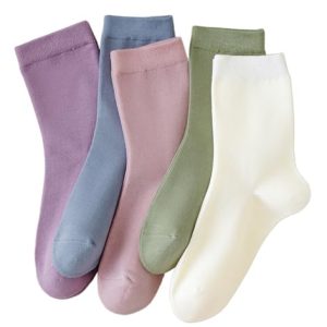Irisbear Women's Bamboo Viscose Quarter Crew Socks Light and Soft for Women Ankle Dress Socks Trendy and Comfortable