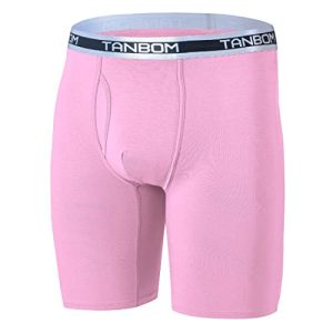 ZONBAILON Men's Bamboo Viscose Comfortable Long Leg Boxer Briefs Underwear for Daily Wear | ZONBAILON Men's Eco-Friendl