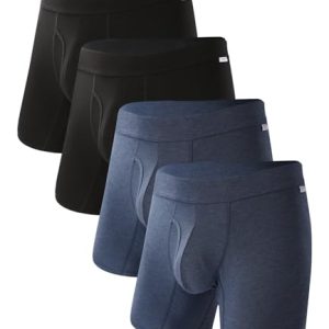 Men's Bamboo Cool Ultra Breathable Underwear - No Riding Up Boxer Briefs for Comfortable Wear | Men's Bamboo Cool Ultra