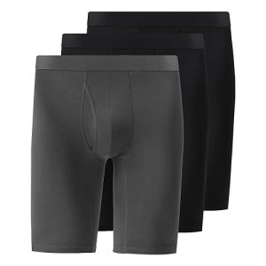 Natural Feelings Mens Modal Boxer Briefs 9 Inch Long Leg Pack - OEKO-TEX STANDARD 100