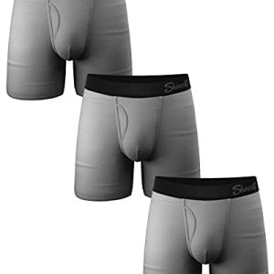 Shinesty Hammock Support Boxer Briefs for Men | With Fly | 3 Pack