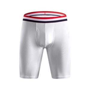 Arjen Kroos Men's Long Leg Boxer Briefs Slimming Underwear for Male | Arjen Kroos Men's Cotton Open Pouch Boxer Briefs