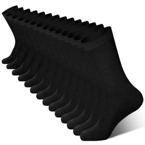 BAMBOO COOL Men's Breathable Crew Socks For Men, Casual Lightweight Comfort 7 Pack BAMBOO COOL Men's Bamboo Viscose Dres