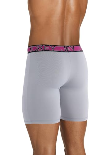 31kehzqjxxl.jpg Jockey Men's Active Microfiber Underwear - Long Leg Boxer Brief, 9" Long Leg, 3 Pack - Breathable, Comfortable, Versatil