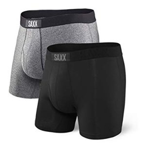 SAXX Underwear Co. Men's Ultra Super Soft Boxer Brief with Pouch Fly 2Pack