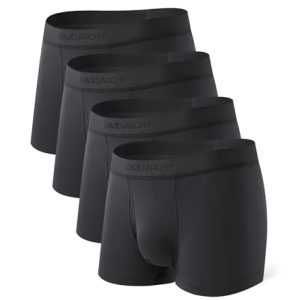 David Archy Men's Micro Modal Support Pouch Underwear with Fly | David Archy Ultra Soft Breathable Men's Trunks Underwe