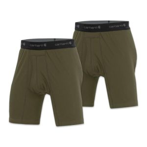 Carhartt Men's Cotton Polyester Boxer Briefs 2 Pack Comfort and Durability for Men's Daily Wear | Carhartt Men's Cotton
