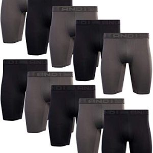 AND1 Mens Boxer Briefs - 10 Pack Performance Stretch Mens Underwear for Men (Sizes: S-3XL) AND1 Mens Boxer Briefs - Co