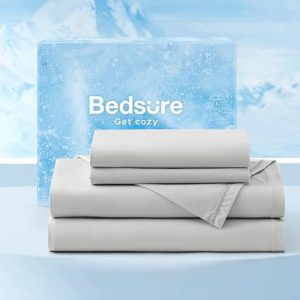 Bedsure Cooling Sheets King Size for Hot Sleepers Bedsure Chill Cool Sheets Deep Pocket Up to 18 Inches Bedsure Soft & B