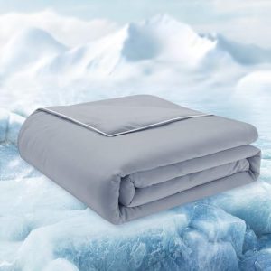 Cooling Comforter King Size for Hot Sleepers Lightweight Comforter 106" x 90" Dark Grey Cooling Blankets King Size for